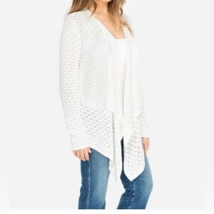 Johnny Was Selah draped cardigan. White.XL
